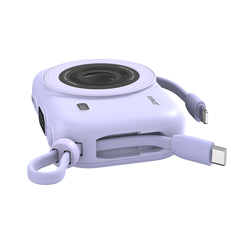 JP515 自帶雙線磁吸無(wú)線充電寶_移動(dòng)電源_深圳市喬威電源有限公司